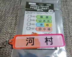 千葉ロッテマリーンズ×パワプロ　河村悦人　キーホルダー　選手名