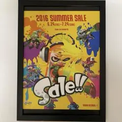 (A4額付き) スプラトゥーン　広告① ガール　タワレコポスター風
