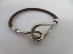 BEP1★エルメス/HERMES ジャンボブレスレット シルバー金具
