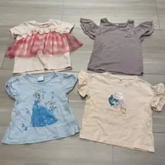 100㎝ 可愛いTシャツまとめ売り プリンセスなど