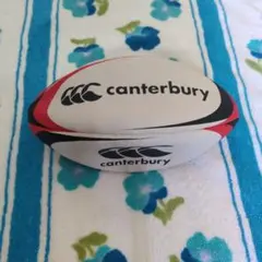 canterbury ラグビーボール ホワイト/レッド