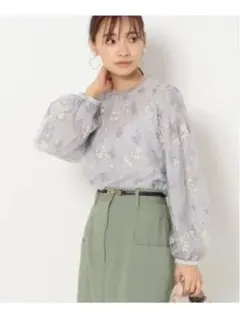 mysty woman フローラル ブラウス