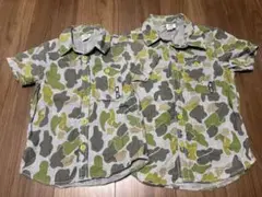JUNK STORE 迷彩柄 半袖シャツ 120cm＆140cm 2枚セット