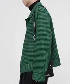 WESTBOY Drop Shoulder Check Jacket Green