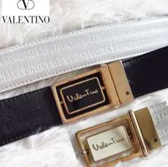10 VALENTINO ヴァレンティノ リバーシブル レザーベルト
