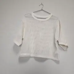 アメリカンホリック　メッシュカットソー　Mサイズ　アイボリー　未使用