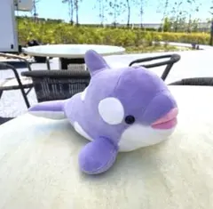 即発送！須磨シー　オルカくじ⭐︎限定ラベンダー！シャチぬいぐるみ