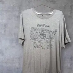 【landmark】Venture & Out Tシャツ グレー XL 古着