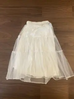 【値下げ】⭐︎美品⭐︎ラブトキシック 140cm ホワイトレースロングスカート