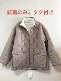 グリーンレーベルリラクシング　キルトボアリバーシブルブルゾン　MOCA36