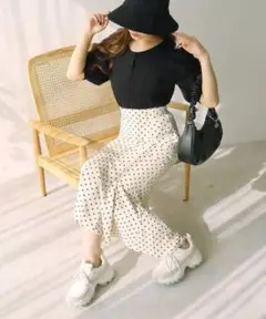 ROYAL PARTY ZOZO限定 マーメイドスカート ドット