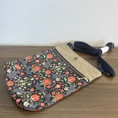花柄ポシェット ネイビー