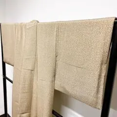 たたき染めのブラウンの小紋 着物