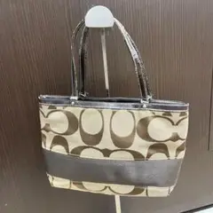 ☆COACH コーチ シグネチャー トートバッグ ショルダーバッグ レディース