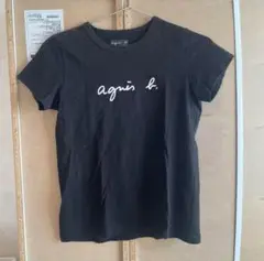 agnès b. ブラック Tシャツ 半袖