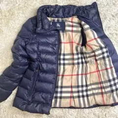 ✨極美品✨バーバリー ロンドン ダウンジャケット ネイビー ノバチェック
