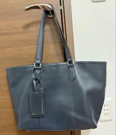 PELLE MORBIDAペッレモルビダ ネイビーグレートートバッグ 保存袋付き