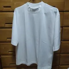 【美品】UNIQLO ハイネック エアリズムTシャツ Lサイズ ホワイト