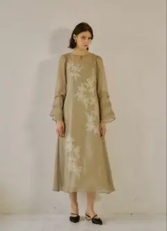 ★値下げ【LE’RURE 】リルアー シアーAラインワンピース Sheer A-line onepiece（ドレス）｜LE'RURE（リルアー）の