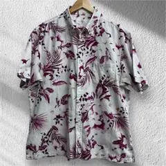 MAJUN マジュン　かりゆし　半袖シャツ　沖縄　ボタンダウン　3XL