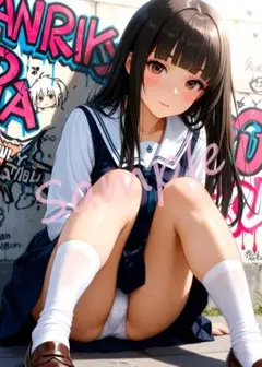 d793 高画質 A4 ポスター イラスト 美女 アニメ コスプレ