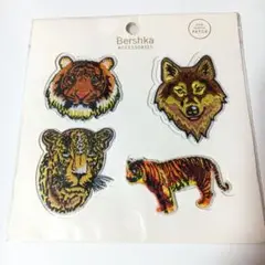 Bershka 　ベルシュカ　虎　動物　ワッペン セット