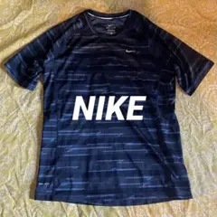 美品☆ Nike DRI-FIT ランニングシャツ M 黒/グレー