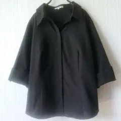 ★ニジュウサンク シャツ ブラウス 大きめ 5L 綿100% 比翼ボタン