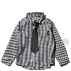 子供用シャツ　ネクタイ付き