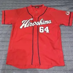 【美品】広島東洋カープ　會澤翼選手ハイクオリティ刺繍ユニフォーム　Lサイズ 広島東洋カープ 會澤翼 ハイクオリティユニフォーム Lサイズ