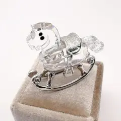 SWAROVSKI スワロフスキー　置物　ロッキングホース　馬　クリスタル