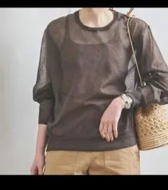 UNITED ARROWS ユナイテッドアローズ　シアークルーネックニット