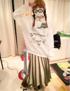 aiko着用 どついたるねん スウェット 白 M aiko