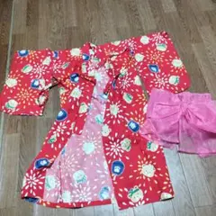 MIKIHOUSEレトロ花火熊浴衣　3S