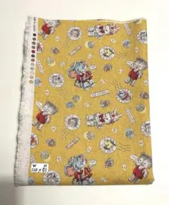 土日価格‼️【超レア】メリーボンボン綿麻キャンバス生地 生地幅 110×51cm