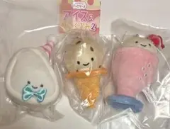 にっこりーノ　たまごサンドパーティ仕様・クリームソーダ色違い　他　ぬいぐるみ