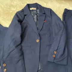ネイビー フォーマルスーツセット 3点160センチ