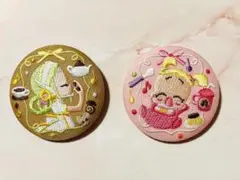 おジャ魔女どれみ 刺繍缶バッジ ももこ&ハナ ②