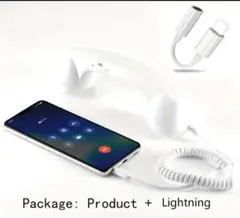 固定電話受話器　マイク付き通話可　iPhoneで使える