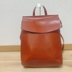 【お買い得品】ブラウン牛革レザー リュック・バックパック