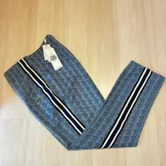 新品未使用タグ付/XL ラコステ トラックパンツ　モノグラム　ジャカード　ブルー