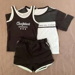 ニッセン 水着 女の子 130 セパレート ミント ラッシュガード 120