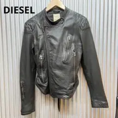 DIESEL ディーゼル⭐️ラムレザー シングルライダース レディース