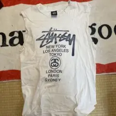 Stussy ホワイト M タンクトップ　bootleg