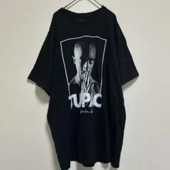 TUPAC 2PAC プリントTシャツ ラップTシャツ 黒 XL ツーパック