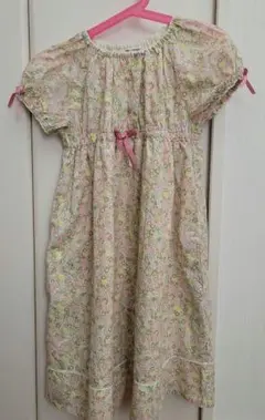 pom ponette ボンボネット ナルミヤ　花柄半袖ワンピース 130cm