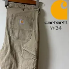 Carhartt（カーハート）ワークパンツ/34/カーキ/US古着