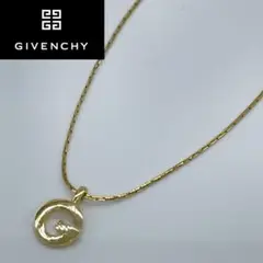 【美品】GIVENCHY ジバンシー ネックレス Gロゴ 金 ゴールド