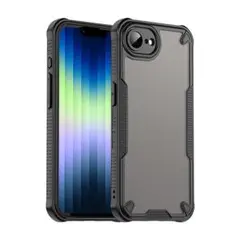 カラーバンパー iPhone16e ケース ブラック カバー 液晶フィルム付き