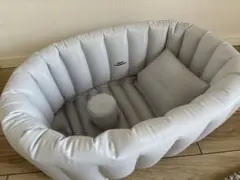 くうきdeふんわり ベビーバス ライトグレー
